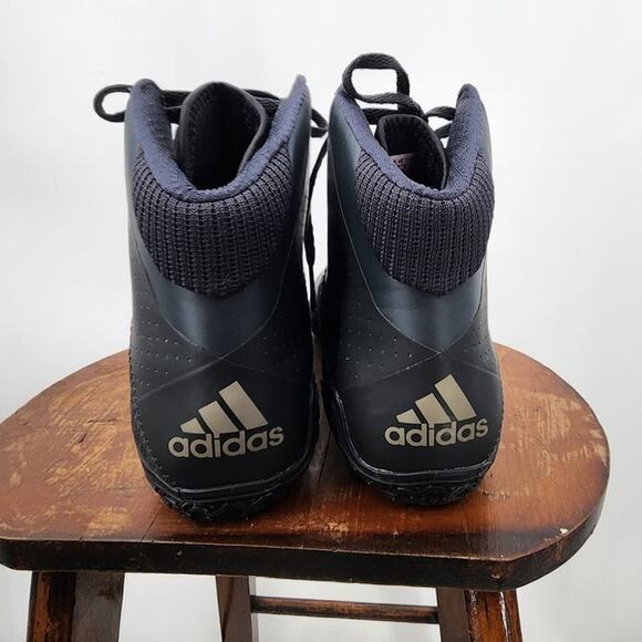 New NWOB Adidas Mat Wizard 4 Wrestling Shoes‎ Size 9 Black main image 5